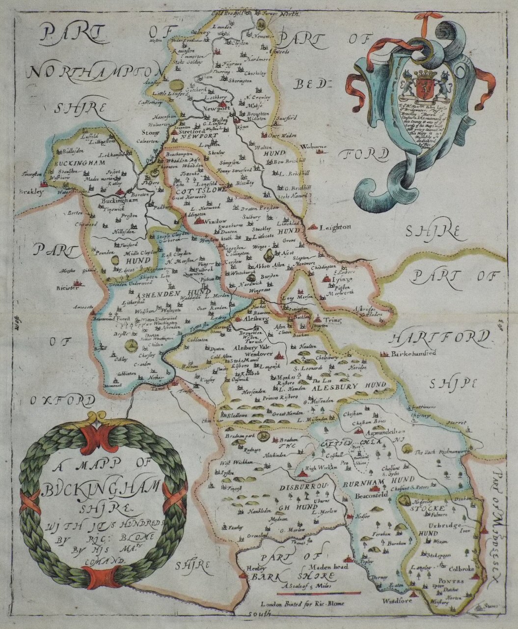 Map of Buckinghamshire - Blome